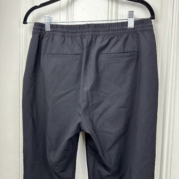 Banana Republic Pants Womens Small Black Drawstring Pockets High Rise Tapered - Picture 6 of 7
